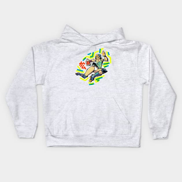 Jet Set Radio : Gum Kids Hoodie by Rafchu